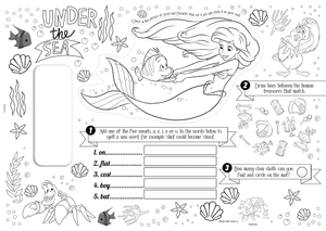 disney princess - tear-off activity placemats - Ảnh 3