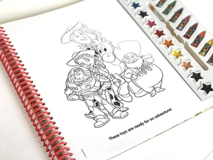 disney toy story 4 deluxe poster paint & color - Ảnh 2