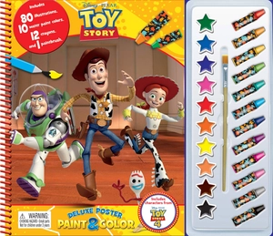disney toy story 4 deluxe poster paint & color - Ảnh 4