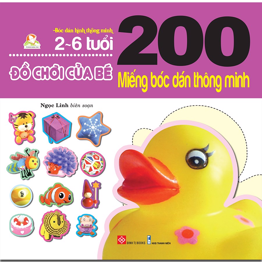đồ chơi của bé - 200 miếng bóc dán thông minh (tái bản 2018) - Ảnh 2