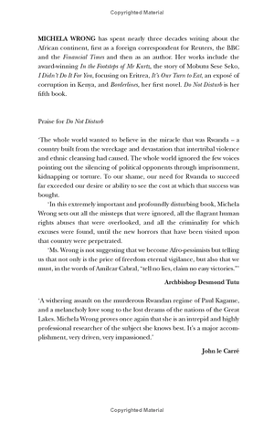 do not disturb: the story of a political murder and an african regime gone bad - Ảnh 2