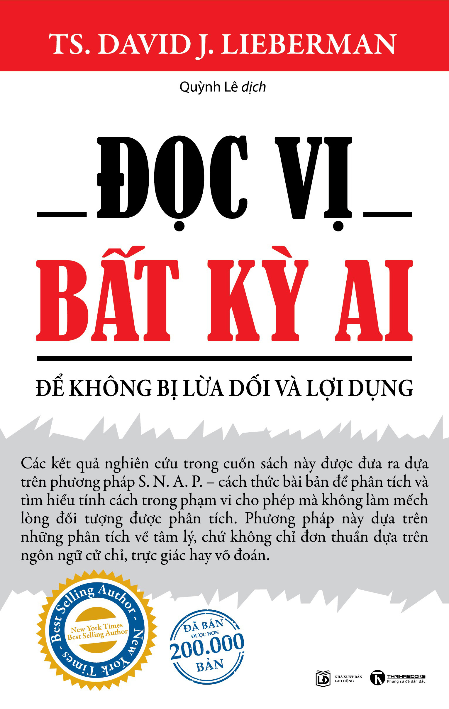 Đọc Vị Bất Kỳ Ai - Để Không Bị Lừa Dối Và Lợi Dụng (Tái Bản 2025) - Ảnh 2