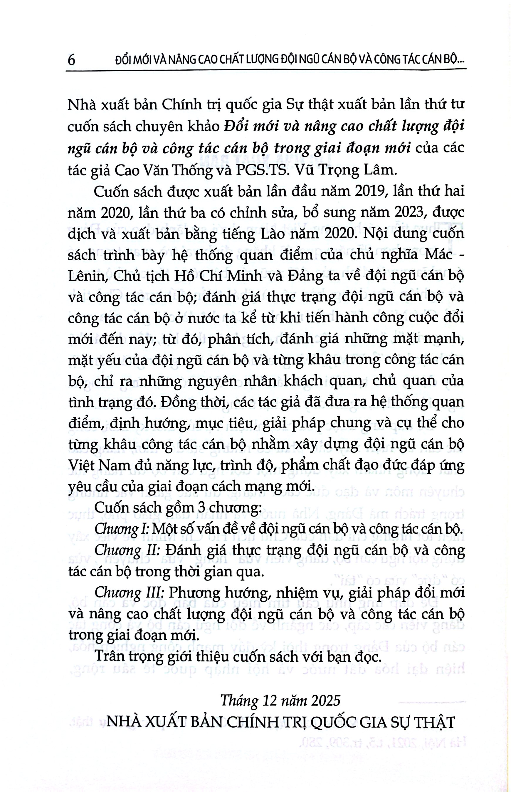 Đổi Mới Và Nâng Cao Chất Lượng Đội Ngũ Cán Bộ Và Công Tác Cán Bộ Trong Giai Đoạn Mới - Ảnh 5