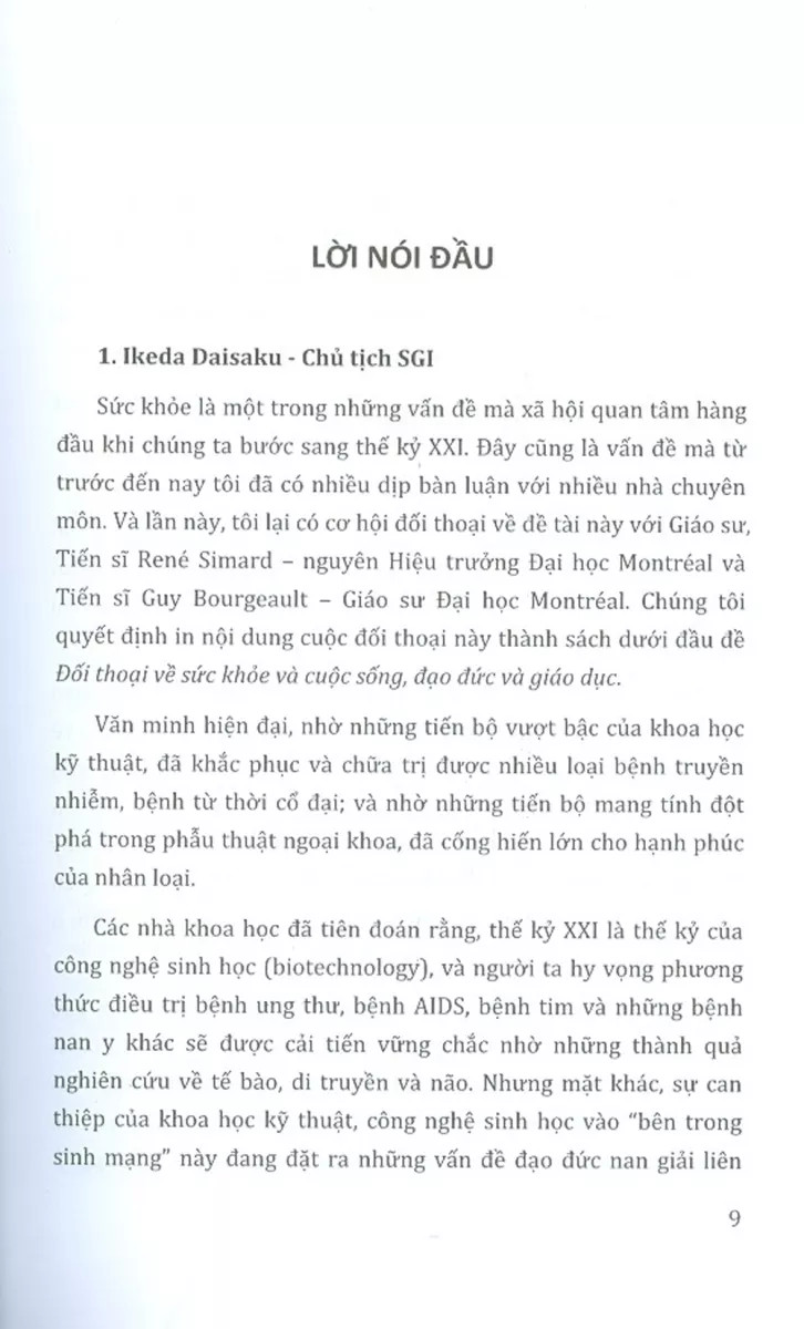 đối thoại về sức khỏe và cuộc sống đạo đức và giáo dục - Ảnh 2
