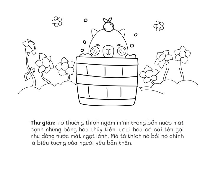 don't worry, tớ là capy! - cuốn sách tô màu tuyệt vời giúp bạn tìm thấy niềm vui đơn giản - Ảnh 6