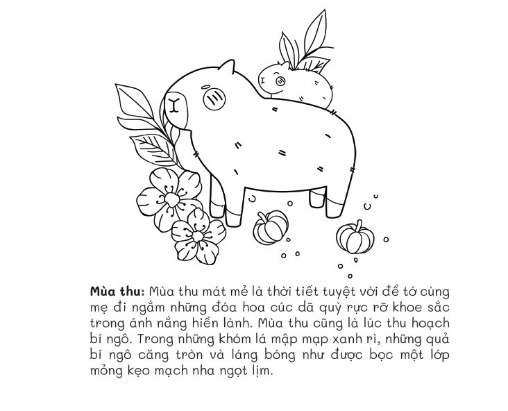don't worry, tớ là capy! - cuốn sách tô màu tuyệt vời giúp bạn tìm thấy niềm vui đơn giản - Ảnh 9