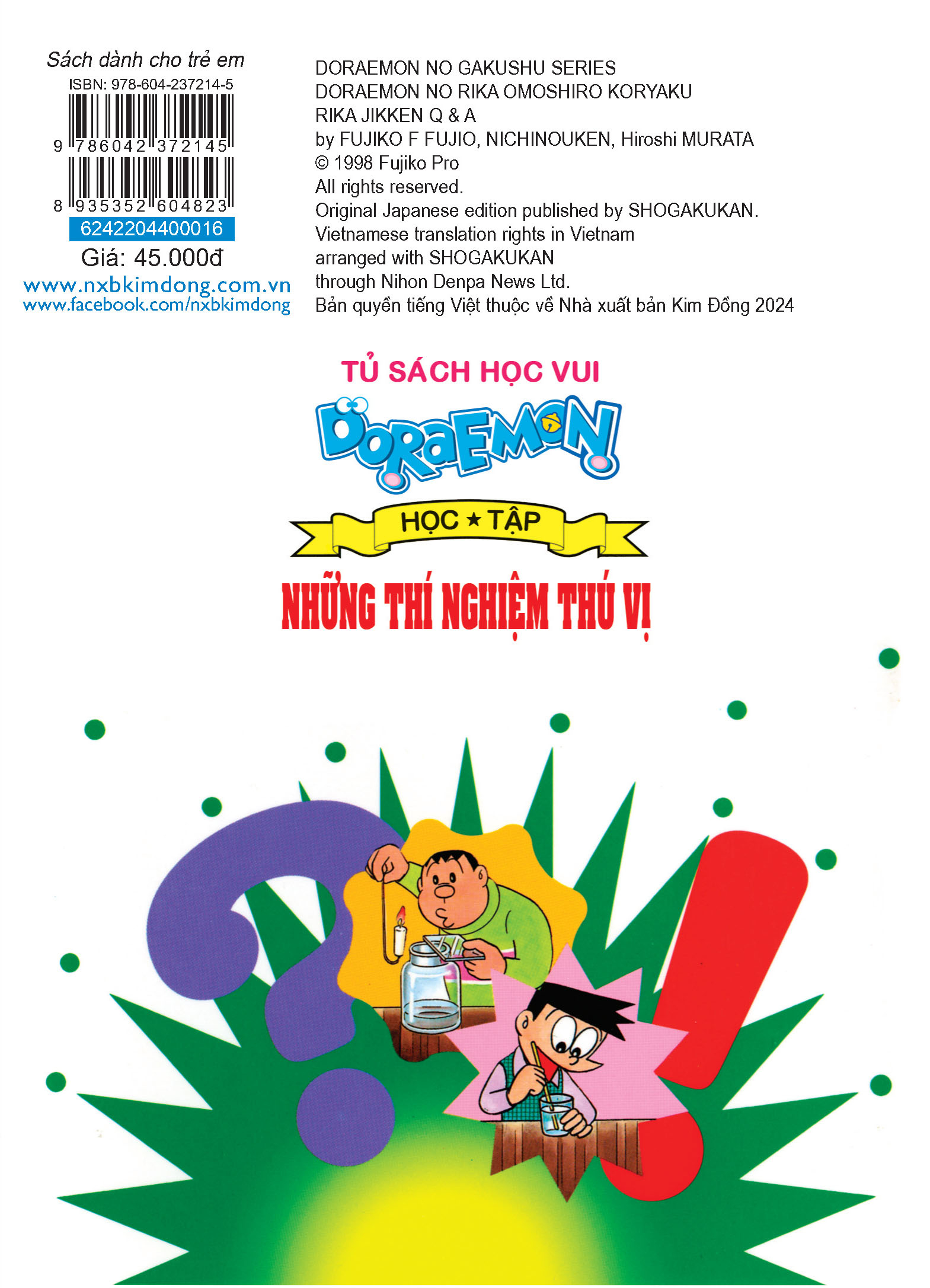doraemon học tập - những thí nghiệm thú vị (tái bản 2024) - Ảnh 3