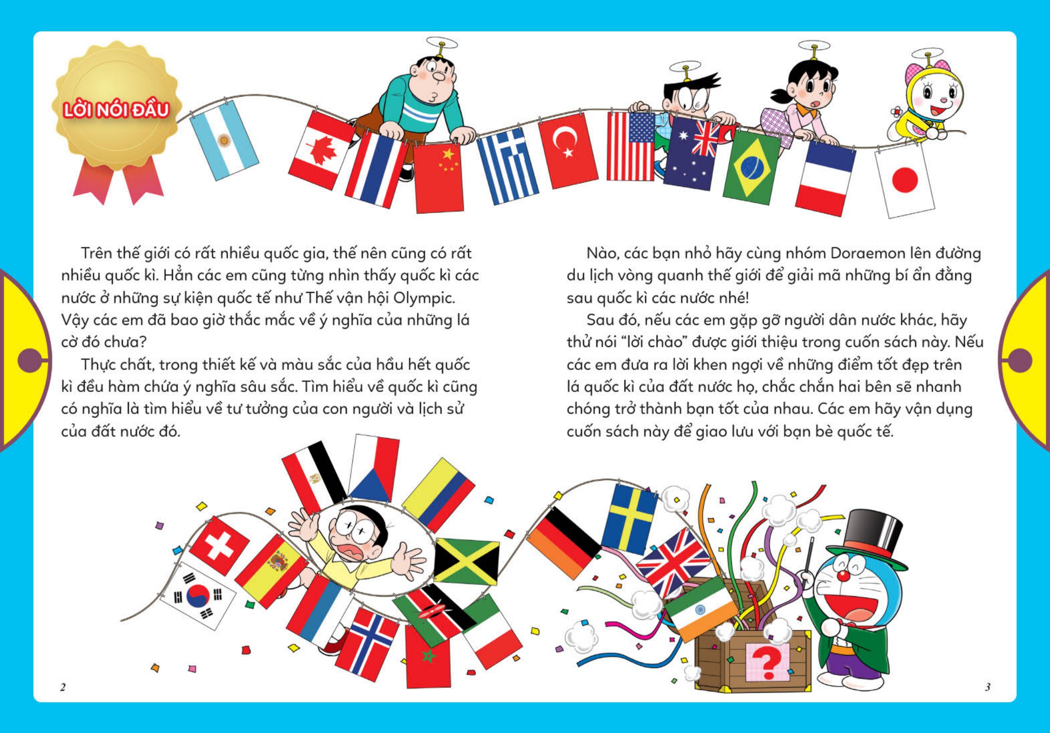 doraemon tìm hiểu xã hội - các quốc kì trên thế giới - Ảnh 3