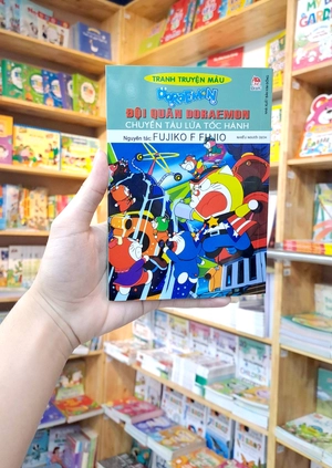 doraemon - tranh truyện màu - đội quân doraemon - chuyến tàu lửa tốc hành (tái bản 2023) - Ảnh 9