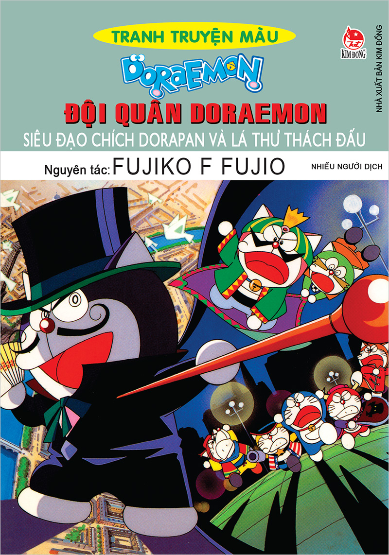 doraemon - tranh truyện màu - đội quân doraemon - siêu đạo chích dorapan và lá thư thách đấu (tái bản 2024) - Ảnh 2
