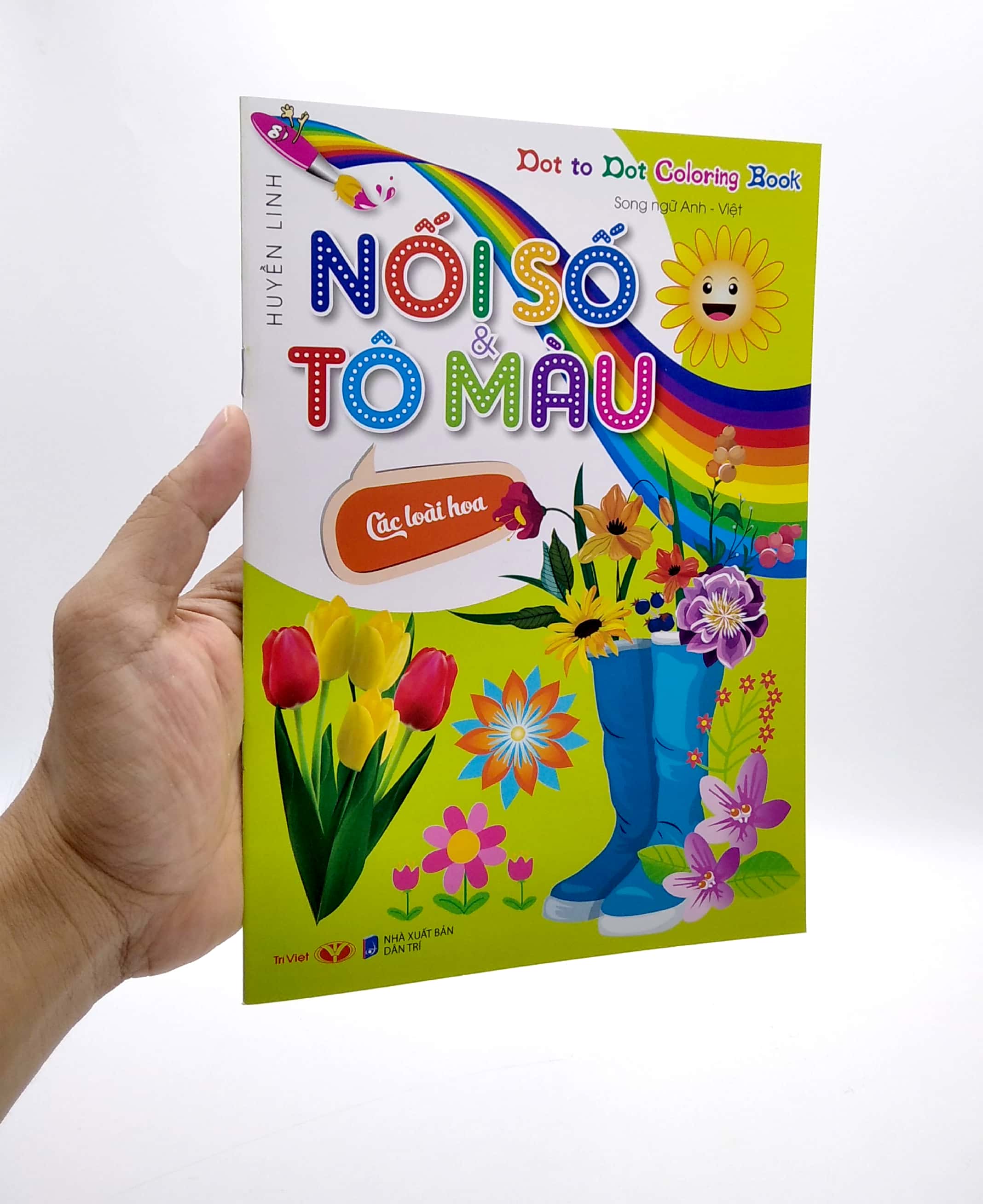 dot to dot coloring book - nối số & tô màu - các loài hoa - Ảnh 8