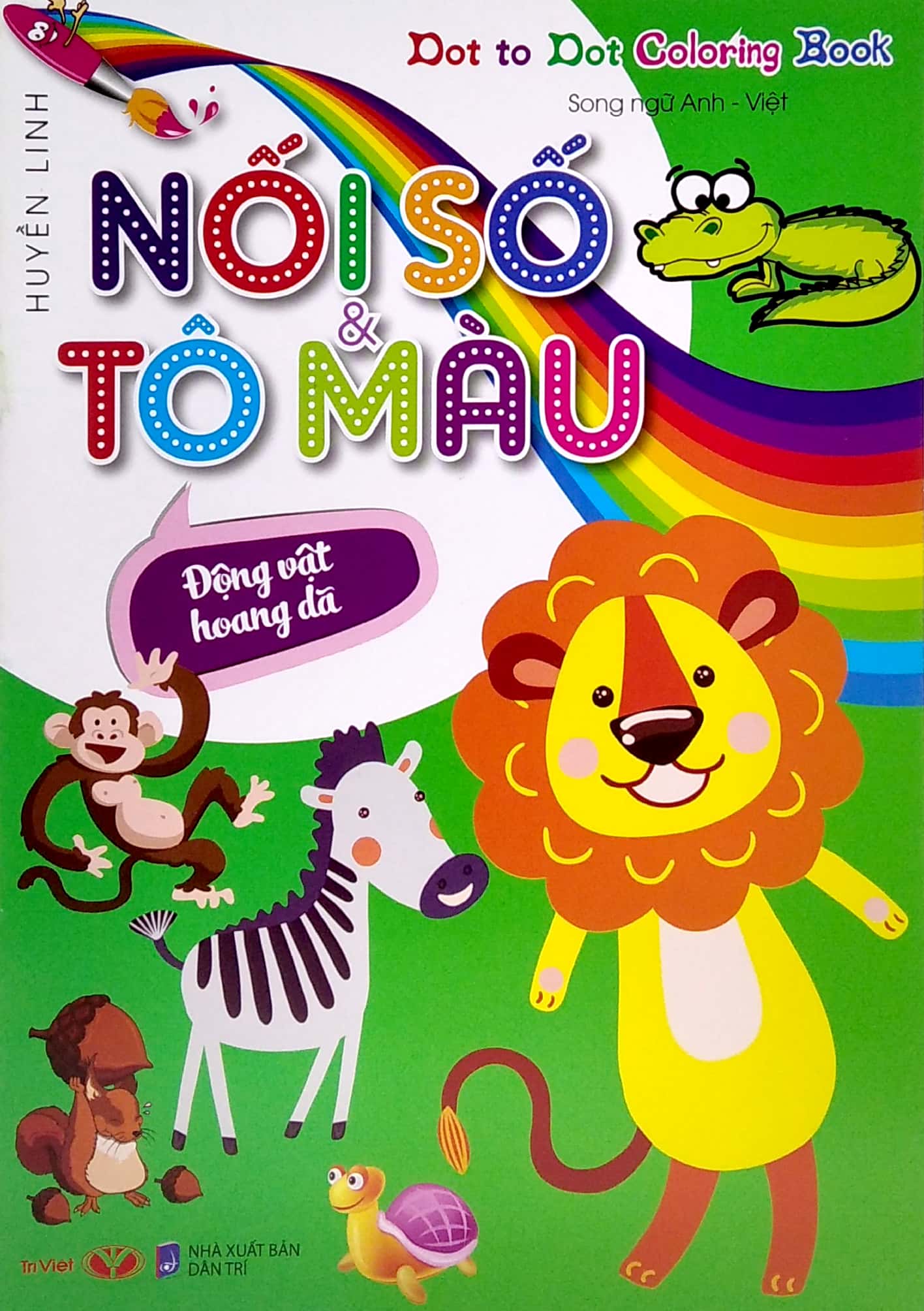 dot to dot coloring book - nối số & tô màu - động vật hoang dã - Ảnh 3