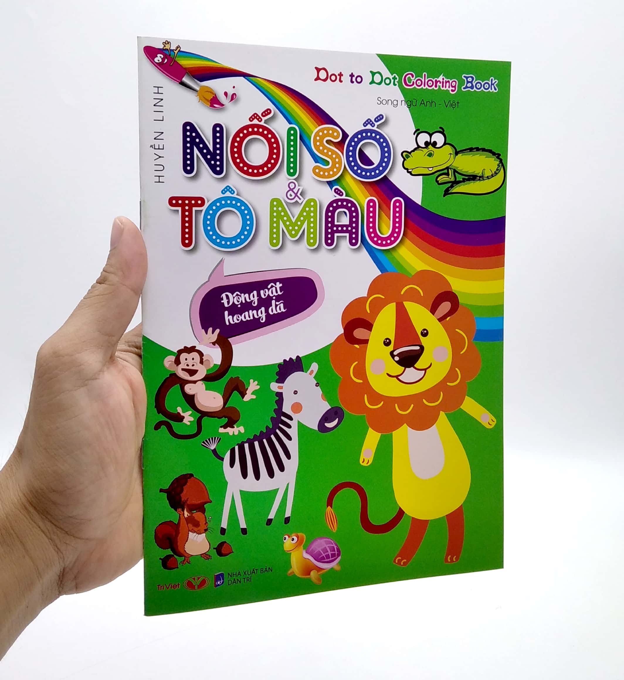 dot to dot coloring book - nối số & tô màu - động vật hoang dã - Ảnh 8