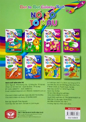 dot to dot coloring book - nối số & tô màu - khủng long - Ảnh 6