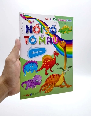 dot to dot coloring book - nối số & tô màu - khủng long - Ảnh 7