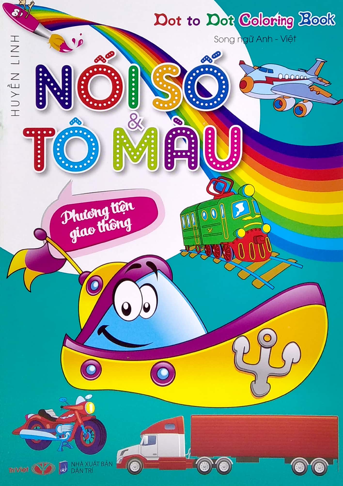 dot to dot coloring book - nối số & tô màu - phương tiện giao thông - Ảnh 3