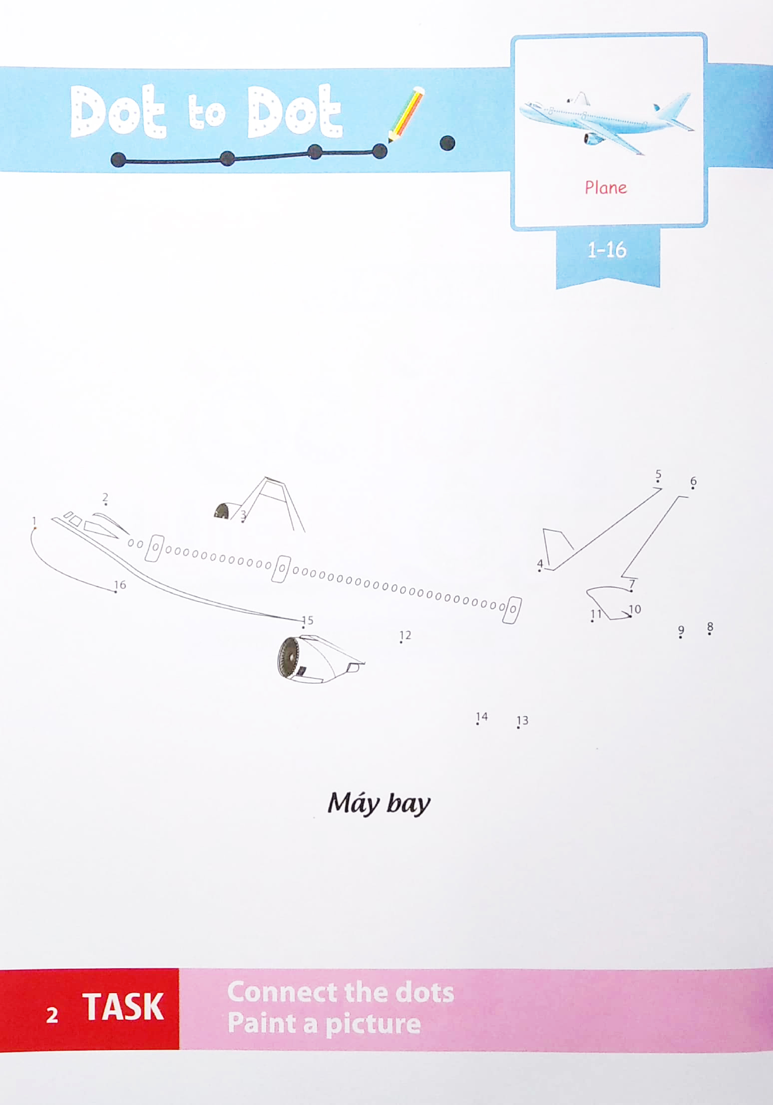 dot to dot coloring book - nối số & tô màu - phương tiện giao thông - Ảnh 4