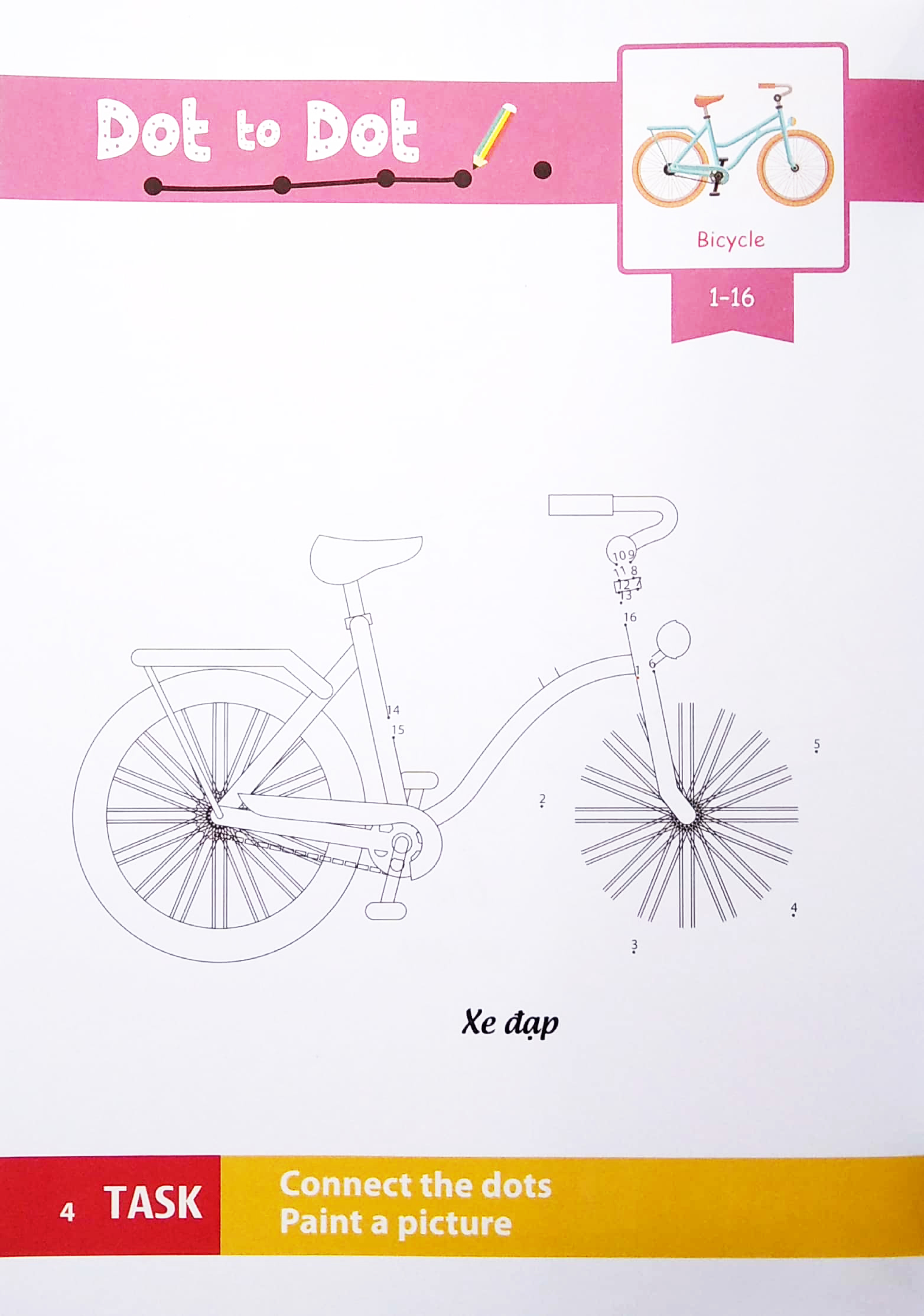 dot to dot coloring book - nối số & tô màu - phương tiện giao thông - Ảnh 6