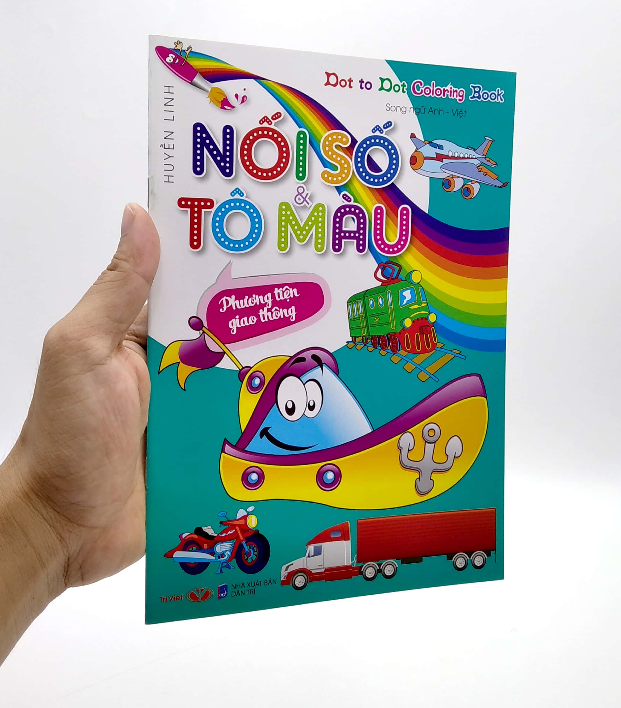 dot to dot coloring book - nối số & tô màu - phương tiện giao thông - Ảnh 8
