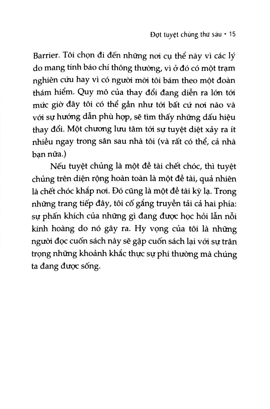đợt tuyệt chủng thứ sáu - the sixth extinction (tái bản 2023) - Ảnh 8