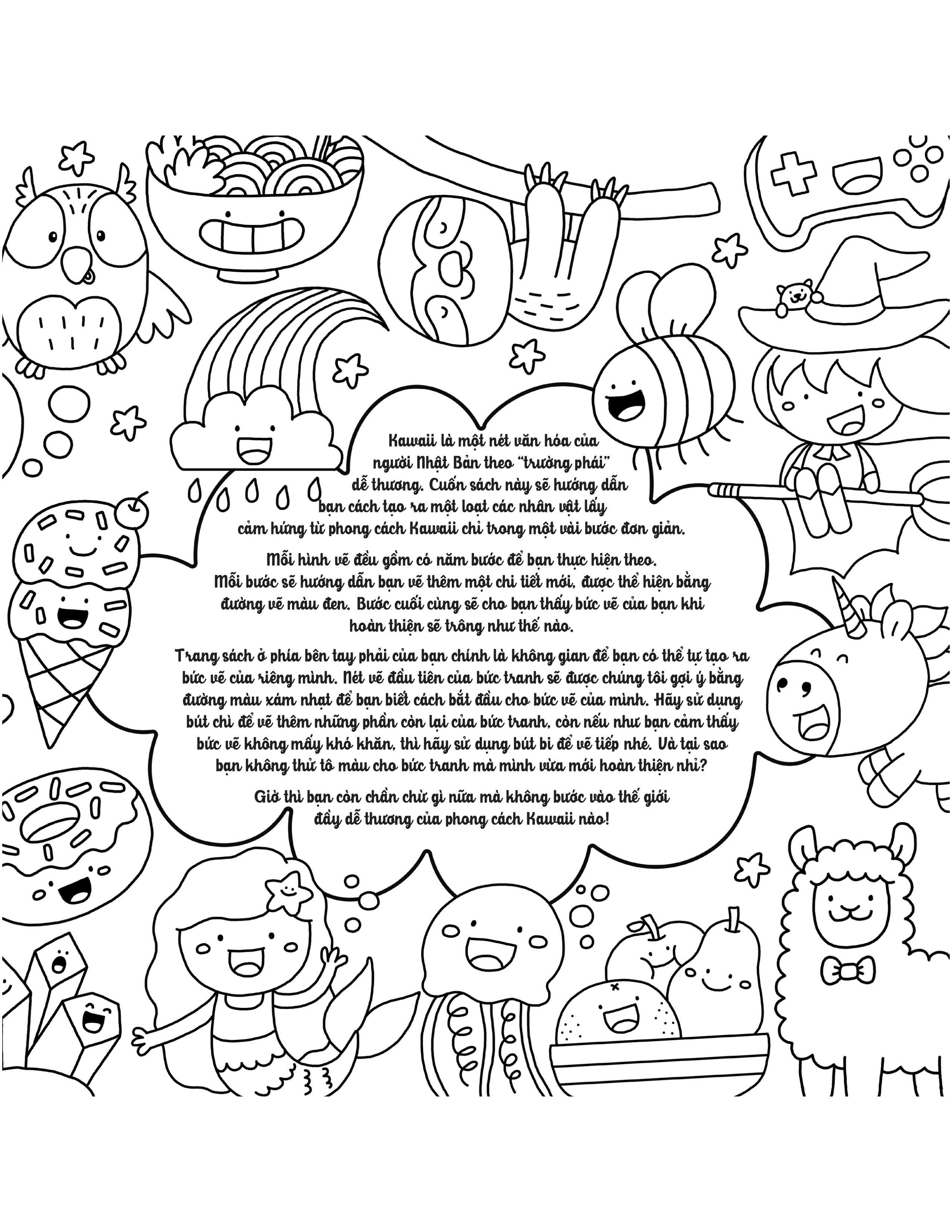 draw kawaii in 5 simple steps - vẽ theo phong cách kawaii với 5 bước đơn giản - Ảnh 3