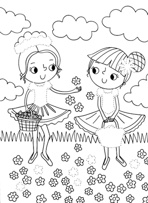 dress me up: ballerinas - colouring & activity - Ảnh 5