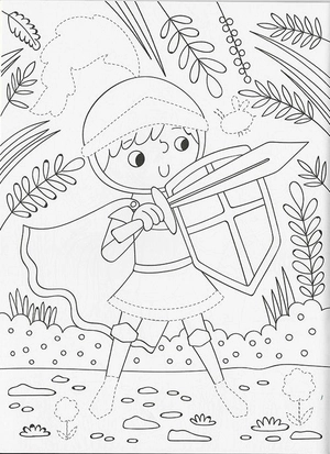 dress me up colouring & activity book - knights & dragons - Ảnh 4