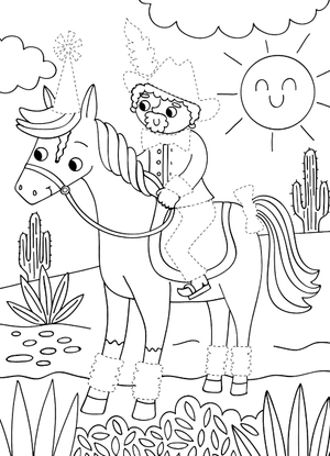 dress me up: cowboys - colouring & activity - Ảnh 3