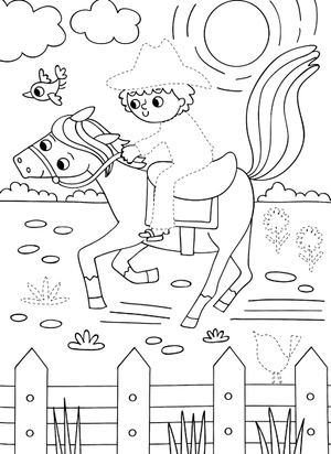 dress me up: cowboys - colouring & activity - Ảnh 5