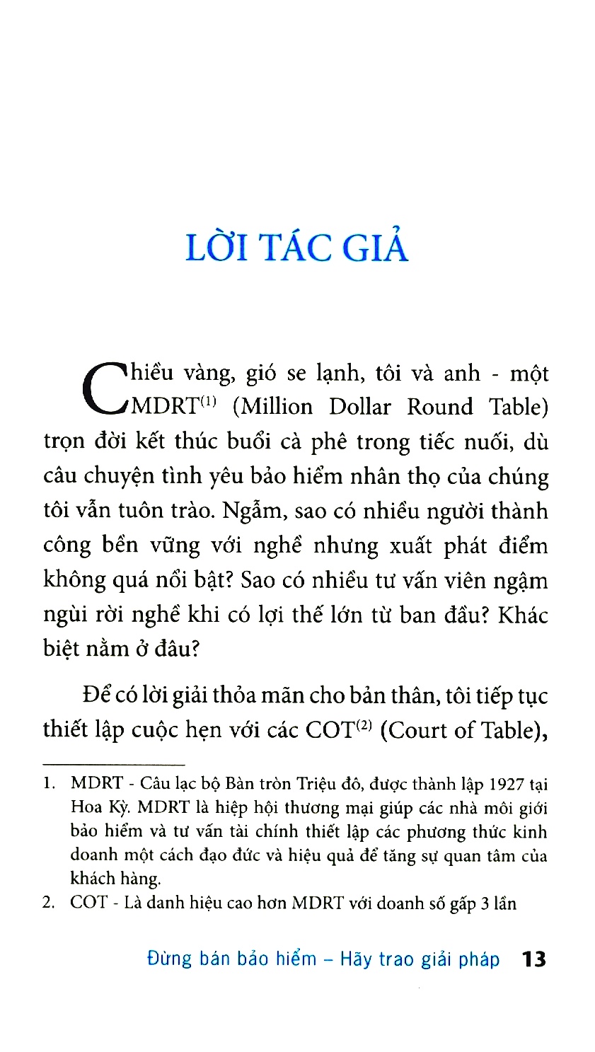 đừng bán bảo hiểm hãy trao giải pháp - sách gối đầu dành cho tư vấn bảo hiểm nhân thọ (tái bản 2020) - Ảnh 7