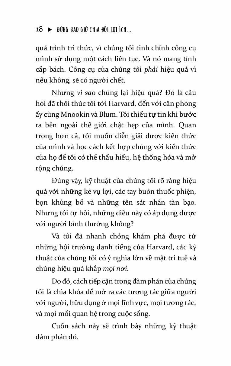 đừng bao giờ chia đôi lợi ích trong mọi cuộc đàm phán - Ảnh 15