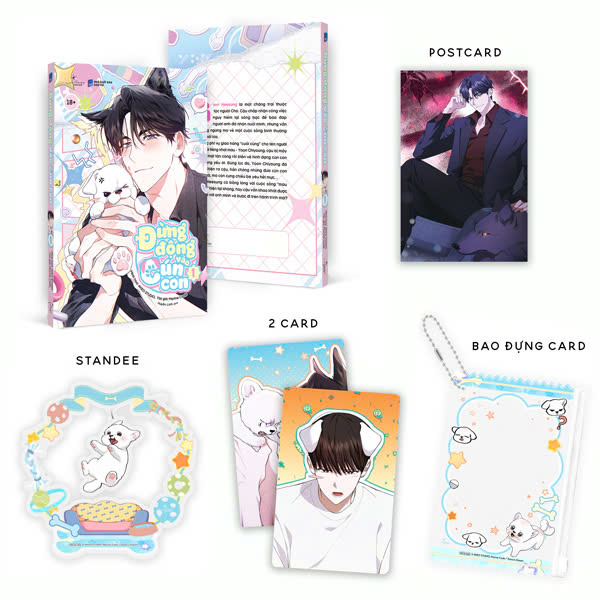 Đừng Động Vào Cún Con - Tập 1 - Bản Đặc Biệt - Tặng Kèm 1 Postcard + 2 Card Bo Góc + Standee Cún Con Lắc Lư Acrylic + Bao Đựng Card PVC