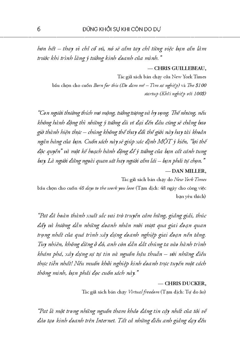 Đừng Khởi Sự Khi Còn Do Dự - Ảnh 7