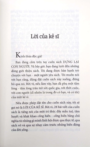 dựng lại con người - lời của kẻ sĩ - Ảnh 4