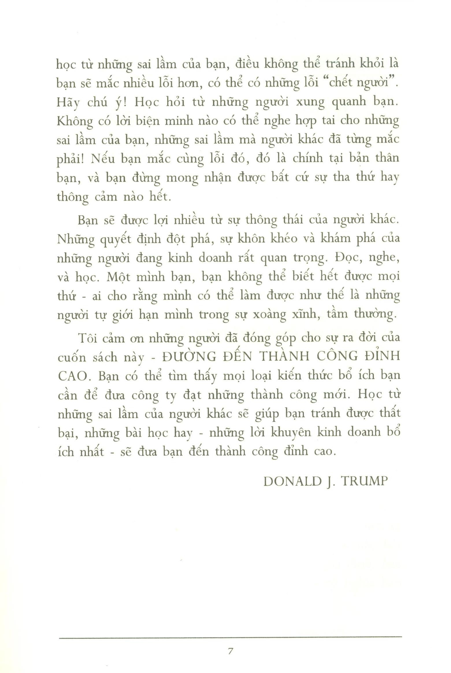 đường đến thành công đỉnh cao - những lời khuyên "đắt giá" trong kinh doanh - Ảnh 5