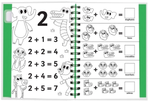 early learning magic water colouring - animal friends adding up - Ảnh 3