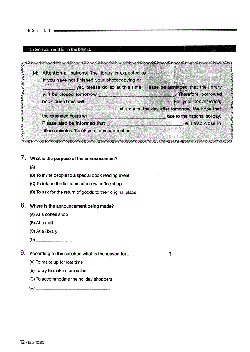 easy toeic (kèm 1cd) - Ảnh 8