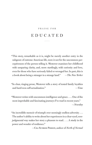 educated: a memoir (new york times bestseller) - Ảnh 4