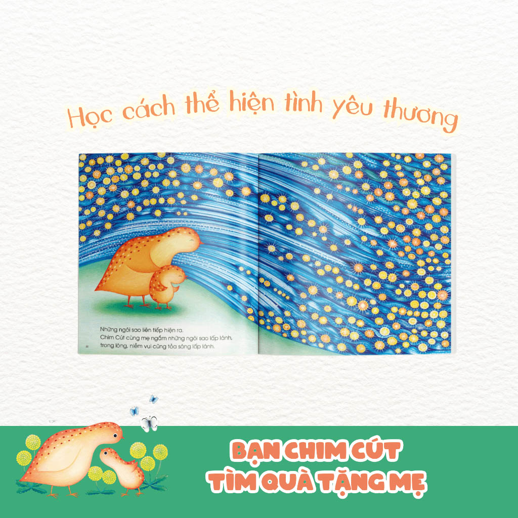 ehon - bạn chim cút - tìm quà tặng mẹ (tái bản) - Ảnh 5