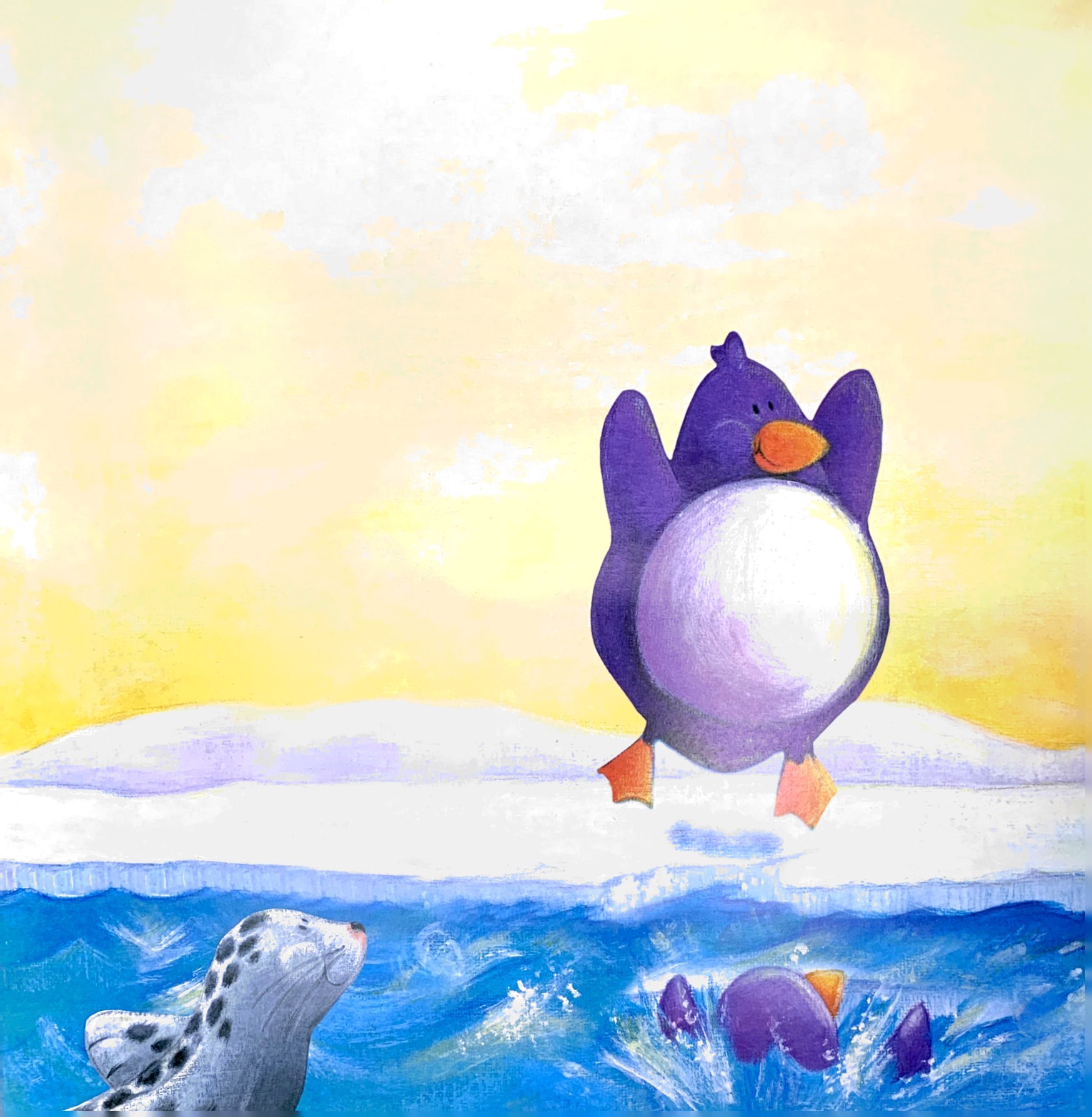 ehon châu âu - chim cánh cụt nhỏ dũng cảm - Ảnh 3