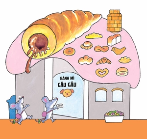 ehon - chuột con lon ton - đi chợ (0-6 tuổi) - Ảnh 4