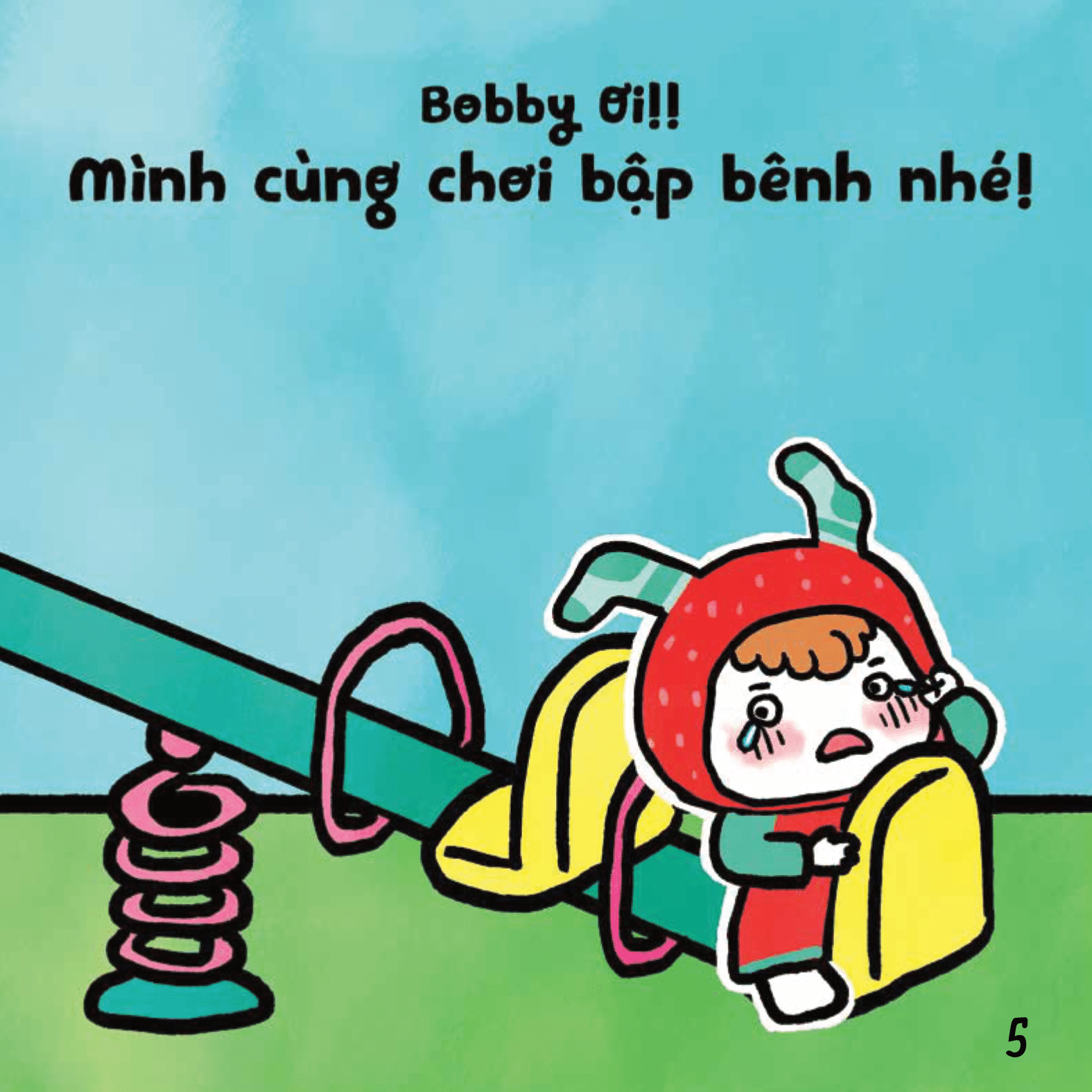 ehon em bé hạnh phúc - bé vui bé khỏe: chơi bập bênh (dành cho bé 1-6 tuổi) - Ảnh 4