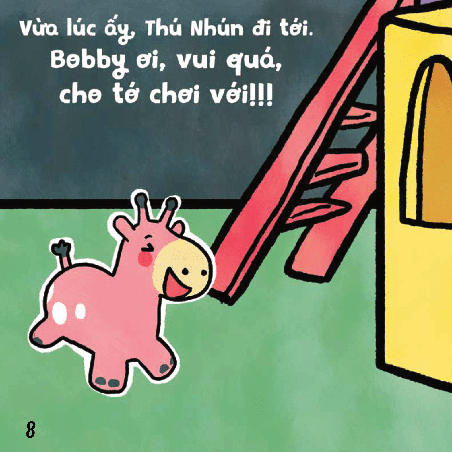 ehon em bé hạnh phúc - bé vui bé khỏe: chơi cầu trượt (dành cho bé 1-6 tuổi) - Ảnh 7