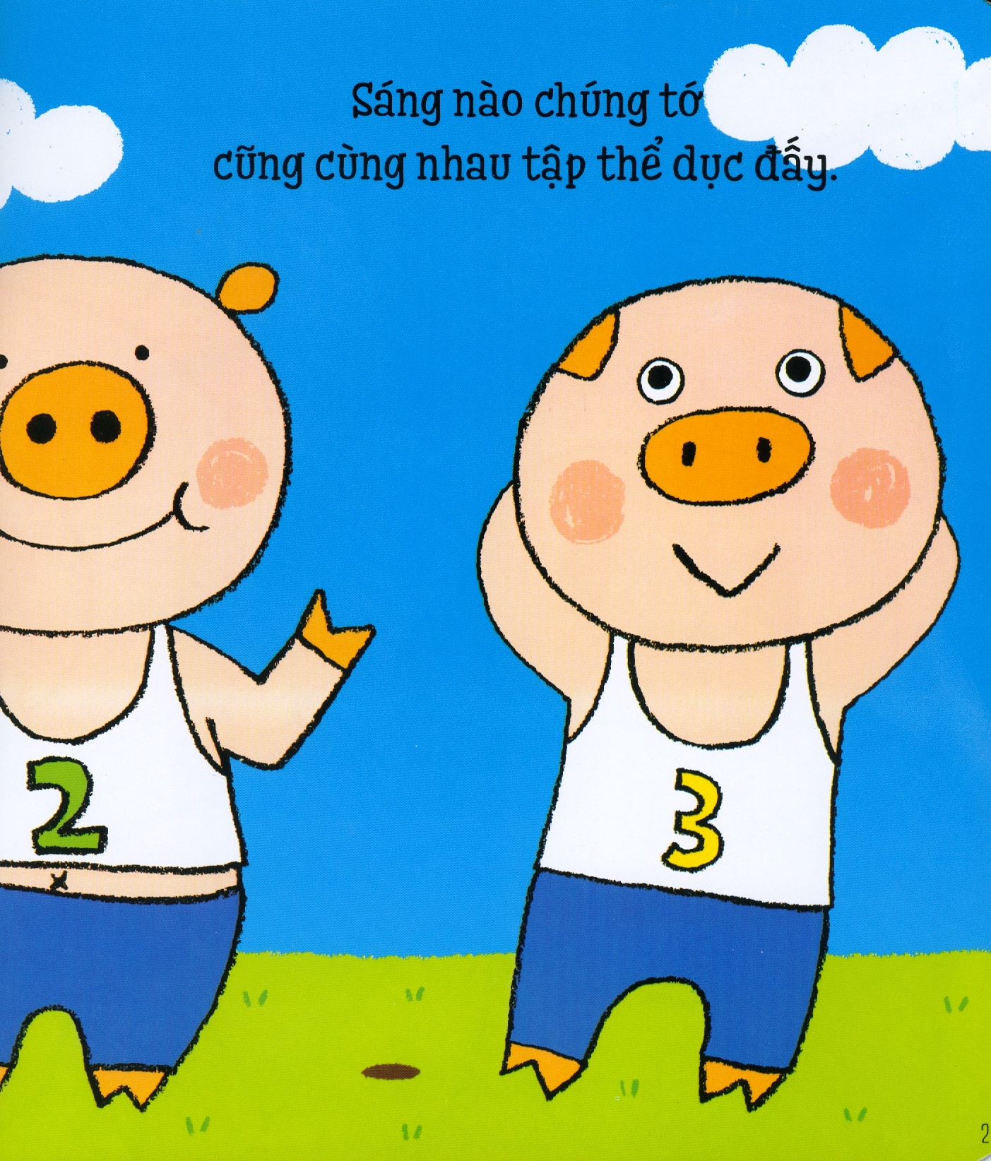 ehon kĩ năng sống cho bé - heo con tập thể dục (dành cho bé 0-6 tuổi) (tái bản 2023) - Ảnh 3