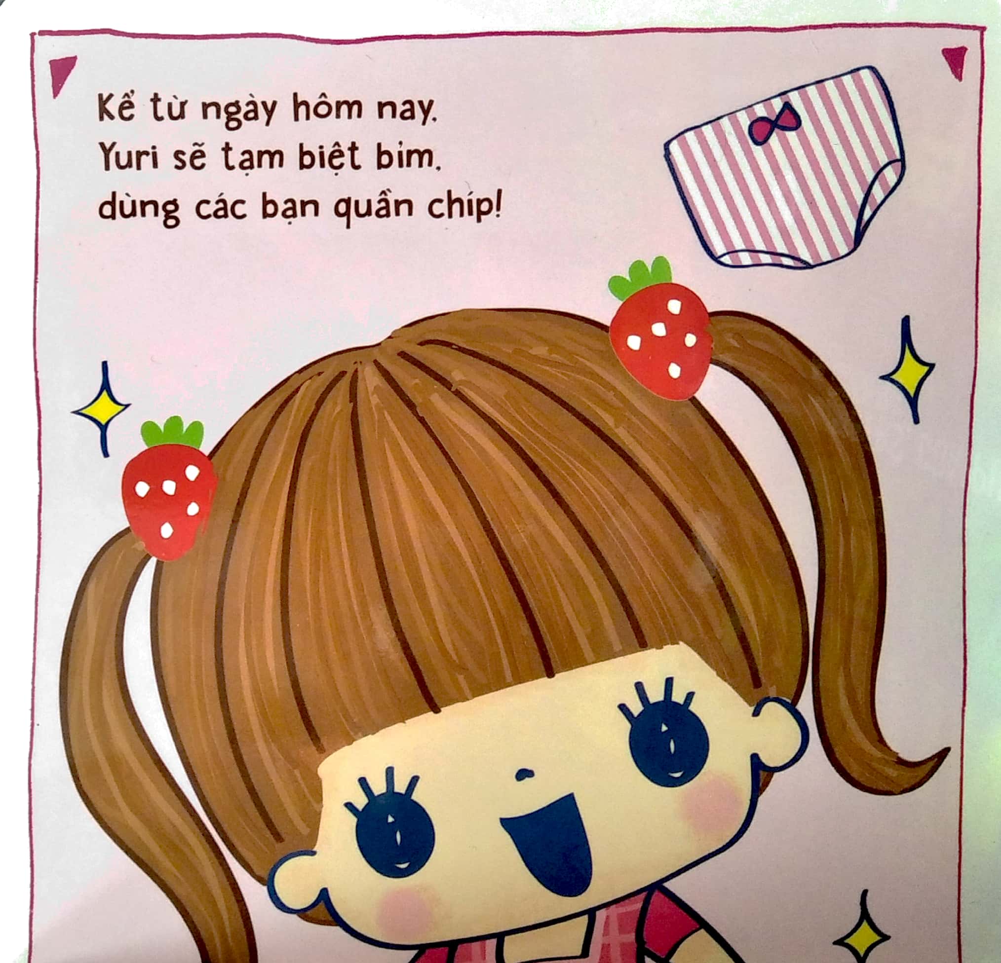 ehon kỹ năng sống - bé gái đi toilet (từ 1 - 5 tuổi) - tái bản - Ảnh 3