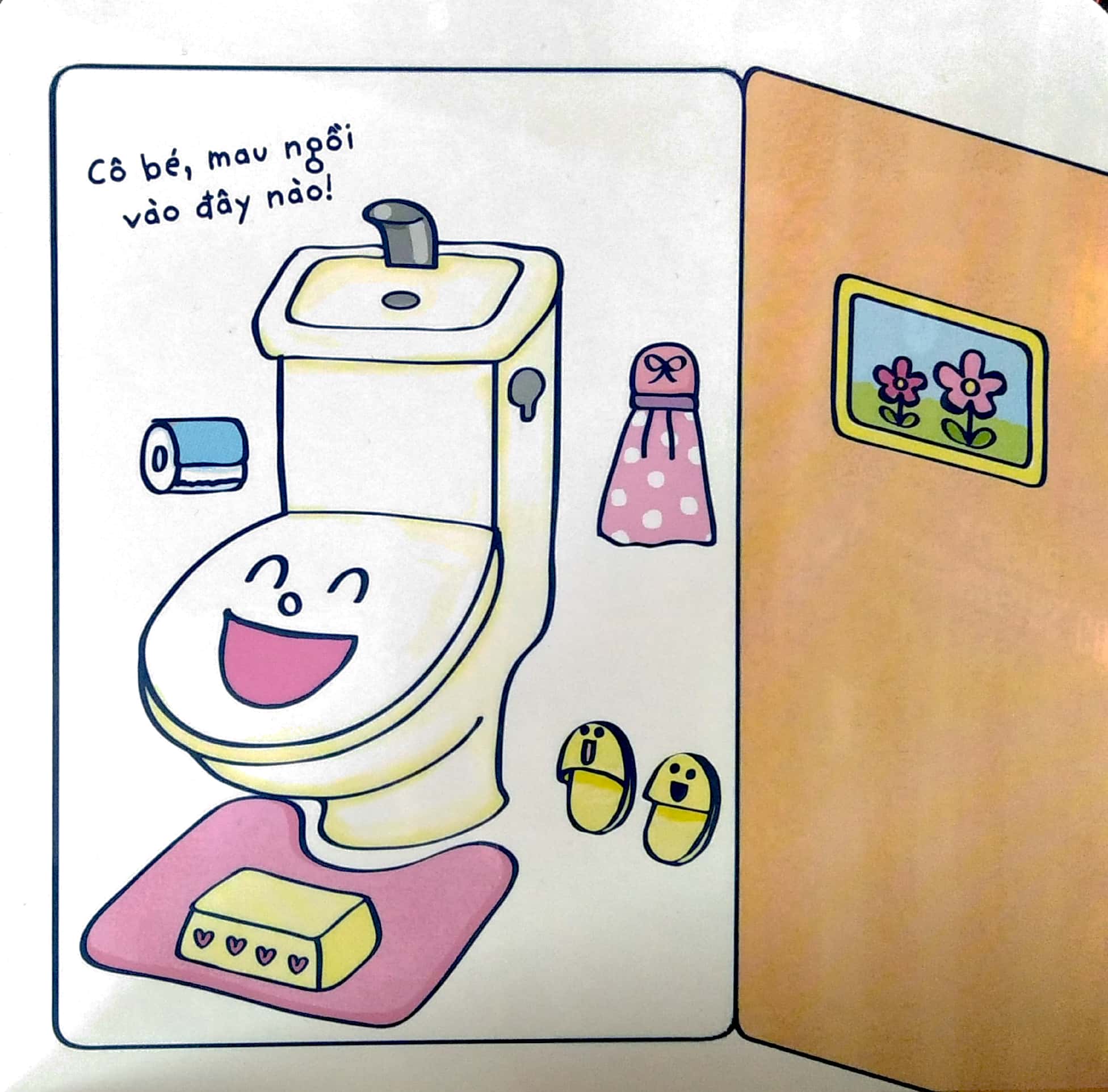 ehon kỹ năng sống - bé gái đi toilet (từ 1 - 5 tuổi) - tái bản - Ảnh 5