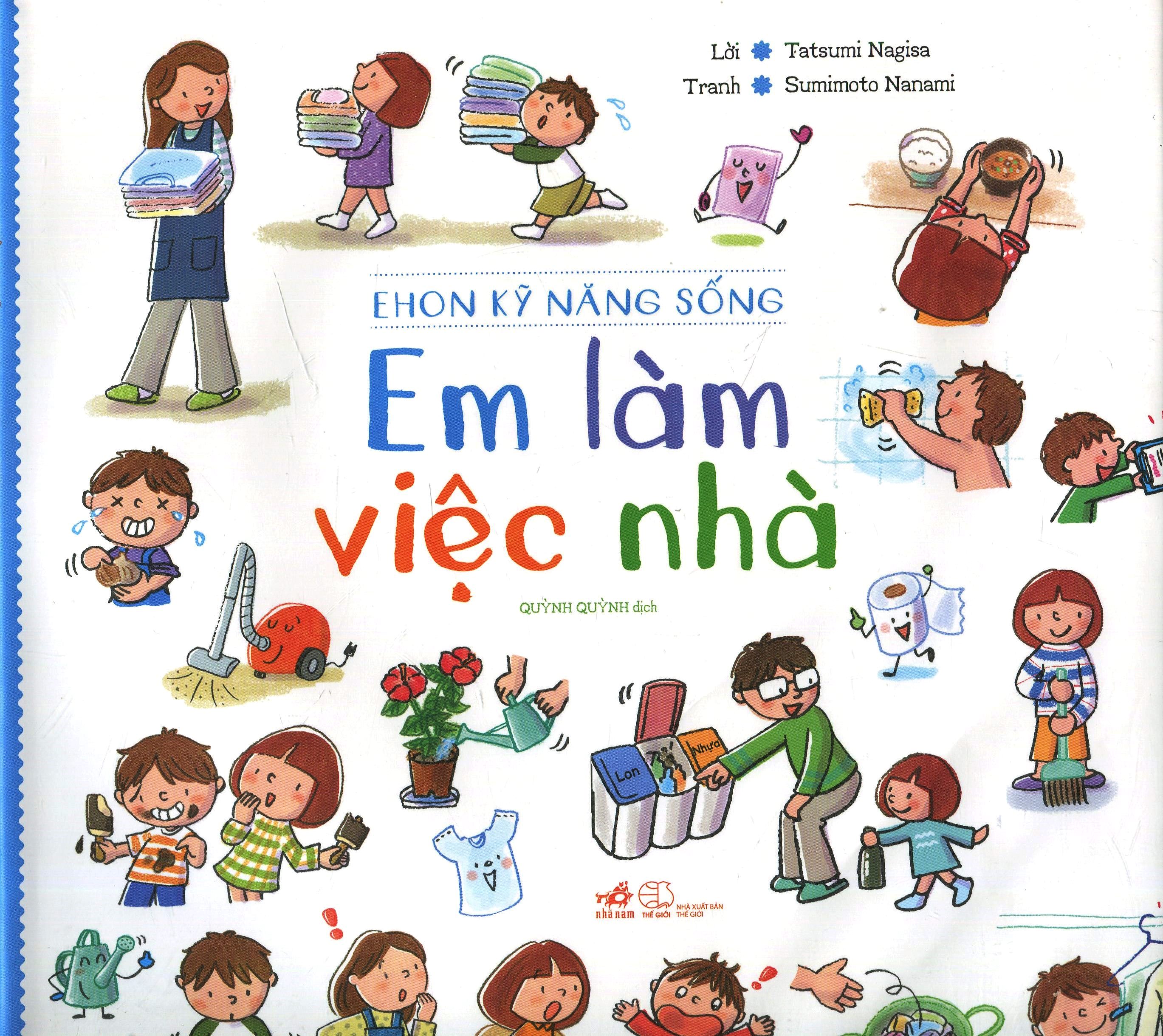 ehon kỹ năng sống - em làm việc nhà (tái bản 2020) - Ảnh 3