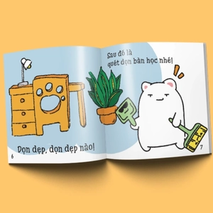 ehon maru - những mẩu chuyện vụn vặt của maru - maru quét nhà (2 - 8 tuổi) (tái bản 2019) - Ảnh 5