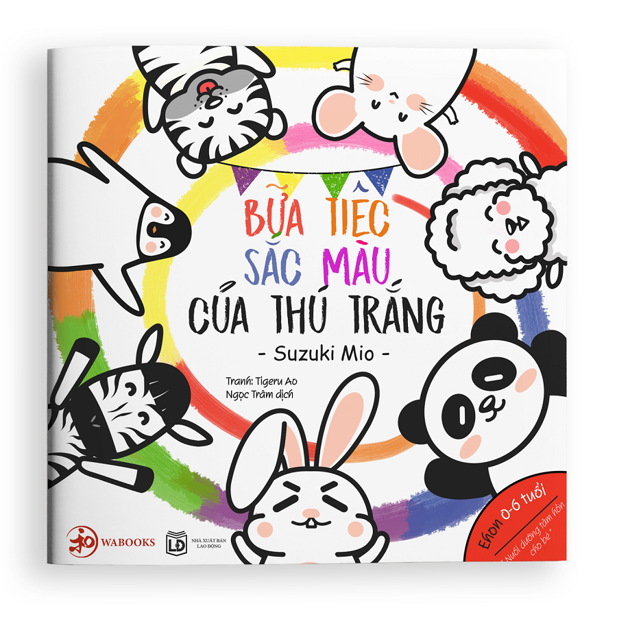 ehon màu sắc - bữa tiệc sắc màu của thú trắng - Ảnh 3