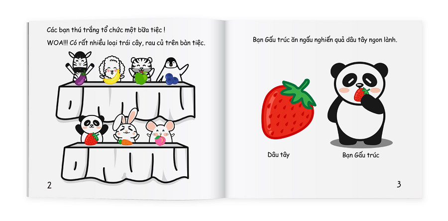 ehon màu sắc - bữa tiệc sắc màu của thú trắng - Ảnh 4